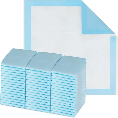 HALYARD* Disposable Standard Underpads Incontinence Bed Pads, 23"x24" Case of 200, Lt. Blue-Comfortable Chucks Pads, Disposable, for Adults-Soft Bed Pads for Elderly/Adult Patients, 48820 (Case of in Kuwait