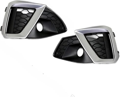 المصد الأمامي للسيارة Foglight Foglamp إطار غطاء مصبغة غطاء غطاء محرك السيارة، متوافق مع Audi A4 A4L 2020 2021 2022 (قطعة واحدة على اليمين) in Saudi Arabia