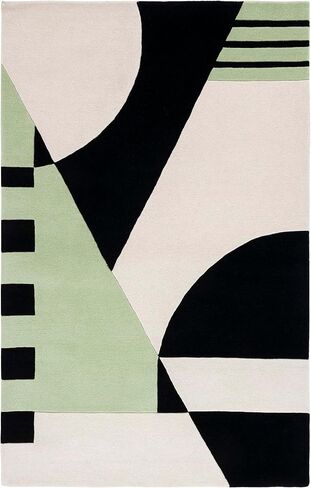 SAFAVIEH Rodeo Drive Collection Area Rug - 5' x 8', Gold, Handmade Mid-Century Modern Abstract Wool, Ideal for High Traffic Areas in Living Room, Bedroom (RD863A) in Saudi Arabia