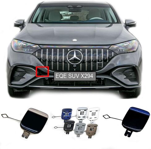 غطاء سحب أمامي 2in1 لـ 23-up مرسيدس بنز EQE SUV X294 AMG Line Fit EQE43 EQE53 EQE350 + EQE500 4Matic غطاء خطاف سحب in Kuwait