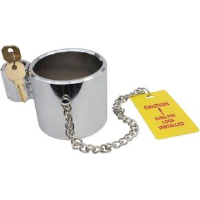 Mytee Products 8 Pack Heavy-Duty Steel King Pin Lock for Fifth Wheel, Keyed Alike - 5th Wheel Hitch King Pink Lock Anti Theft Compatibility for RVs, Semi Trailers, Boats, Camping with Warning Tag in Kuwait