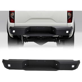 مجموعة المصد الخلفي KUAFU متوافقة مع 2005-2021 Nissan Frontier Truck الخلفية وسادة الخطوة الخلفية مجموعة المصد مع 2 أضواء LED فولاذ أسود in Kuwait