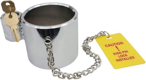 Mytee Products 8 Pack Heavy-Duty Steel King Pin Lock for Fifth Wheel, Keyed Alike - 5th Wheel Hitch King Pink Lock Anti Theft Compatibility for RVs, Semi Trailers, Boats, Camping with Warning Tag in Kuwait