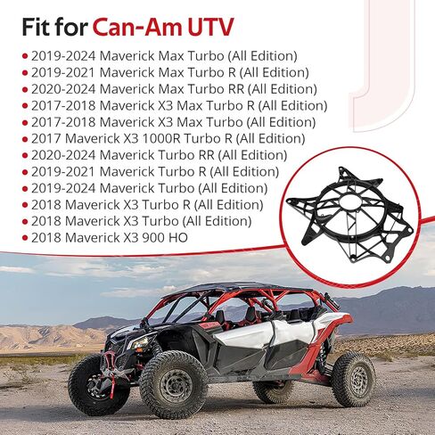JAVIK Radiator Cooling Fan Cover for Can-Am Maverick X3 Turbo Max 2017-2024 O.E.M# 709200589 709200588 in Saudi Arabia