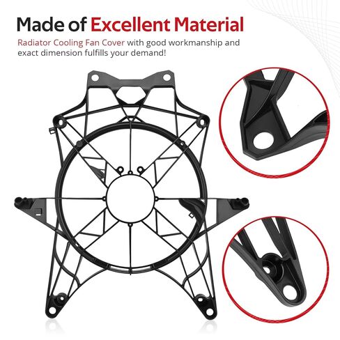 JAVIK Radiator Cooling Fan Cover for Can-Am Maverick X3 Turbo Max 2017-2024 O.E.M# 709200589 709200588 in Saudi Arabia