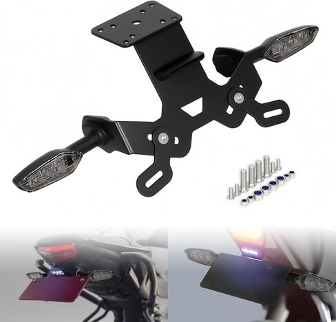 MT15 Fender Eliminator Kit - Tail Tidy Compatible with 2018-2024 MT15 - License Plate Mount with Turn Signals Rear (Smoke) in Saudi Arabia