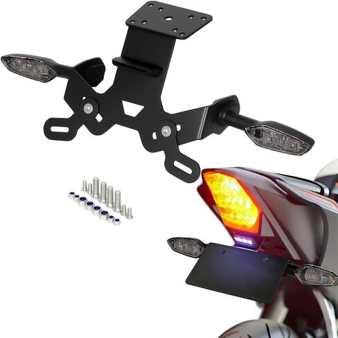 MT15 Fender Eliminator Kit - Tail Tidy Compatible with 2018-2024 MT15 - License Plate Mount with Turn Signals Rear (Smoke) in Saudi Arabia