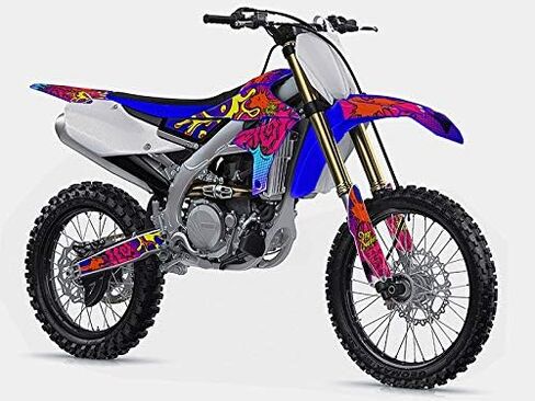 2006-2025 TTR 50 Zany Blue Senge Graphics Complete Kit with Rider I.D. Compatible with Yamaha in Saudi Arabia