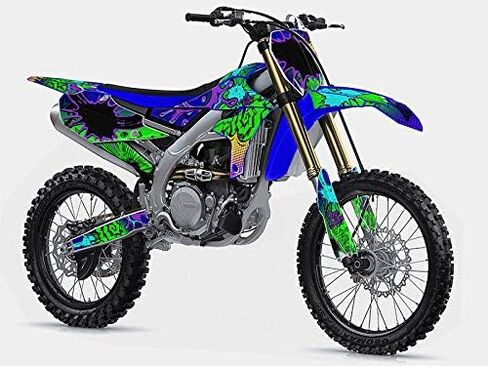 2006-2025 TTR 50 Zany Blue Senge Graphics Complete Kit with Rider I.D. Compatible with Yamaha in Saudi Arabia