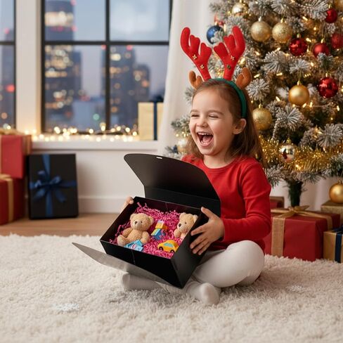 ZSZMFH 14 قطعة من علب الهدايا مع أغطية، 9 بوصة × 6 بوصة × 4 بوصة علب هدايا وردية مع شريط، صندوق اقتراح وصيفة العروس، صندوق هدايا ورقي كرافت لحفلات الزفاف، التعبئة والتغليف، الهدايا، أعياد الميلاد، صناديق الكب كيك، الحرف اليدوية in Kuwait