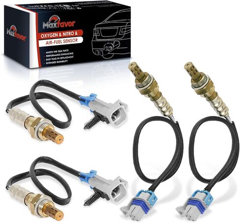 Maxfavor Upstream Downstream O2 Oxygen Sensor Replacement for 2008-2014 Cadillac Escalade,for Chevy Avalanche Silverado Suburban 1500,for GMC Sierra 1500 Yukon 02 Sensor 234-4668 x2 234-4256 x2 in Saudi Arabia