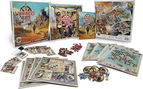 A Wayfarer’s Tale: The Journey Begins – Strategic Board Game for 1–4 Players, Ages 10+, 45–60 Minutes, with Narrative Solo Mode | A Map-Based Game of Exploration and Discovery for Friends and Family in Saudi Arabia