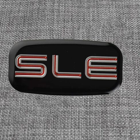 مجموعة زوج من شارة ملصق SLE Emblems ثلاثية الأبعاد متوافقة مع Sierra Suburban Yukon 1500 2500 3500 15036134 (كروم أحمر) in Kuwait