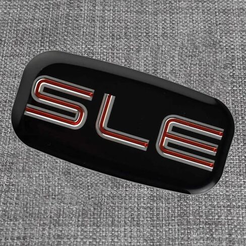 مجموعة زوج من شارة ملصق SLE Emblems ثلاثية الأبعاد متوافقة مع Sierra Suburban Yukon 1500 2500 3500 15036134 (كروم أحمر) in Kuwait