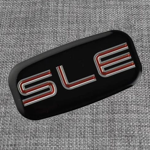 مجموعة زوج من شارة ملصق SLE Emblems ثلاثية الأبعاد متوافقة مع Sierra Suburban Yukon 1500 2500 3500 15036134 (كروم أحمر) in Kuwait