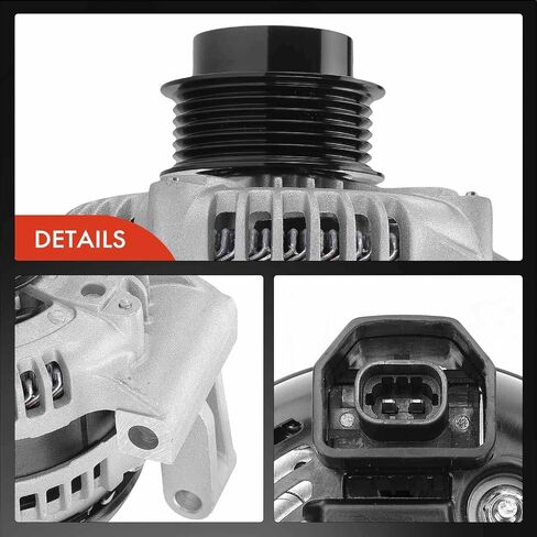 مولد كهربائي ممتاز متوافق مع شيفروليه 2007-2008 إمبالا، V6 3.9L، 12V 150A 6-Groove Clutch Pulley في اتجاه عقارب الساعة in Saudi Arabia