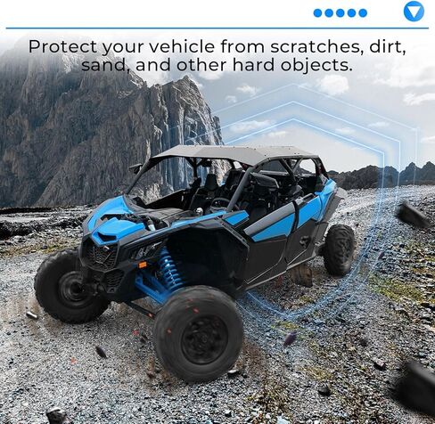 مناسبة لمشاعل الحاجز الممتدة مع اللوحات الطينية لعام 2017-2023 Can-Am Maverick X3 Max/RR/Turbo/1000 - مجموعة كاملة مكونة من 6 قطع (أمامية وخلفية) قطعة بديلة 715002973 in Saudi Arabia