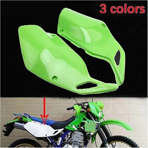 متوافق مع KLX 250 300 لوحة بلاستيكية إندورو للدراجات النارية أغطية جانبية أمامية وخلفية لحماية ملحقات موتوكروس (أخضر، C)، B-Green in Saudi Arabia