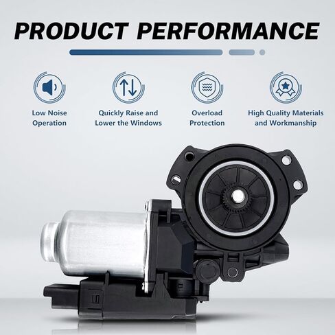 Power Window Lift Motor Compatible with Hyundai Sonata 2006 2007 2008 2009 2010, Front Passenger Side, with a 2-Pin Plug, Replace# 82460-3K001 824603K001 in Kuwait