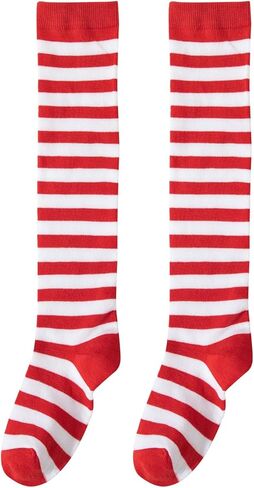 Okbebe Girls Santa Dress Up Christmas Kids Mrs Claus Dress Xmas Party Outfit with Hat Belt Socks in Saudi Arabia