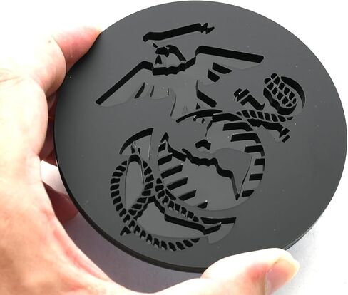 1 قطعة جديد مخصص شعار السيارات شارة 3D الولايات المتحدة الأمريكية العلم النسر غلوب مرساة شارة الشارات ملصقات استبدال للمركبات البحرية جيب رانجلر الشاحنات SUV العالمي (العلم البحري-أسود أحمر) in Kuwait