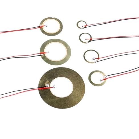 10PCS Piezoelectric Piezo Ceramic Wafer Plate piezo Element Diameter 12MM 15MM 20MM 27MM 35MM 50MM for Buzzer Loudspeaker(10PCS 12MM) in Saudi Arabia
