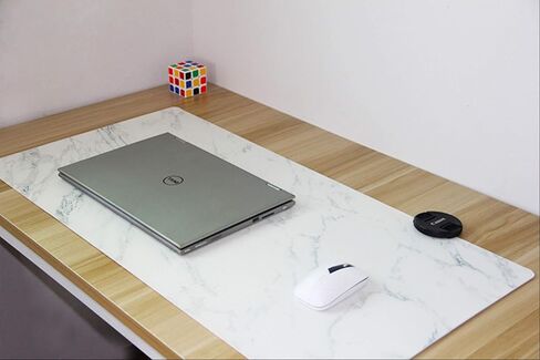 Extended Mouse Pad, Marble Design Leather Material Desk Mat，Washable Odorless Unfading Sweat Proof in 24x12inch,32x16inch,36x18inch in Saudi Arabia