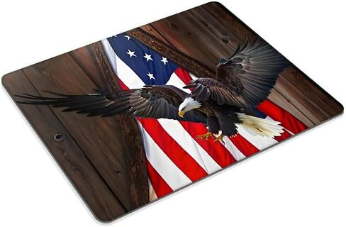 لوحة ماوس بعلم أمريكي من Eagle لوحة ماوس مخصصة بقاعدة مطاطية مضادة للانزلاق لأجهزة الكمبيوتر المحمول وملحقات المكتب ولوحة الماوس in Kuwait