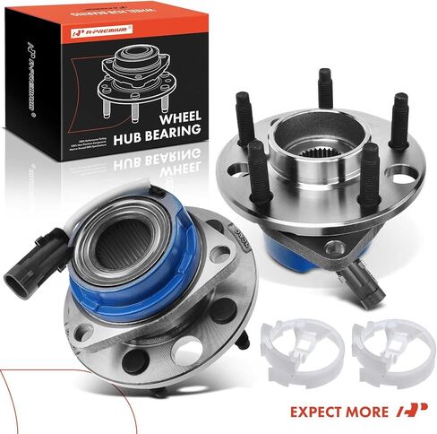 A-Premium 2 × محمل العجلة الأمامية ومجموعة المحور مع ABS و5 عروات متوافقة مع Buick Century Lesabre Riviera وCadillac Allante DeVille Eldorado Seville وChevrolet Lumina APV in Saudi Arabia