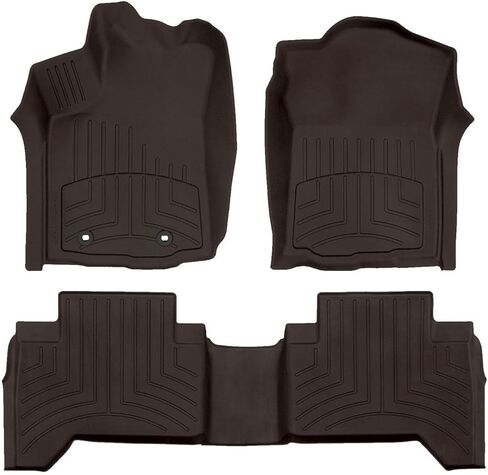 Weathertech FloorLiner HP Custom Fit Floor Mats for Toyota Tacoma 1st & 2nd Row (448671IM-448722IM), Black in Saudi Arabia