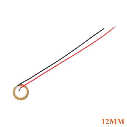 10pcs Piezoelectric Piezo Ceramic Wafer Plate Sounder Sensor Dia 12MM/15MM/18MM/20MM/27MM/35MM/50MM for Buzzer Loudspeaker Wire(50MM) in Saudi Arabia