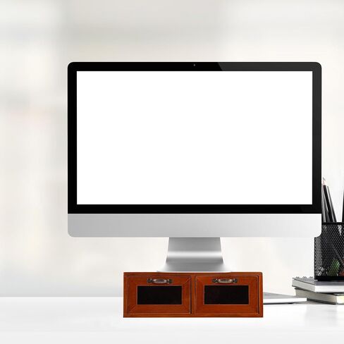 NOLITOY Computer Monitor Stand with Office Desk Storage Rack Elevated Shelf Organizer for Neck Relief and Multi-container Storage in Saudi Arabia