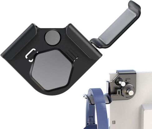 Headphone Stand for Desk - Adjustable No Scratch Monitor Hanger,Small Headphone Mount Storage Hook,for PC Computer Earphone Home Office School Dorm Apartment Internet Cafe Hotel in Saudi Arabia