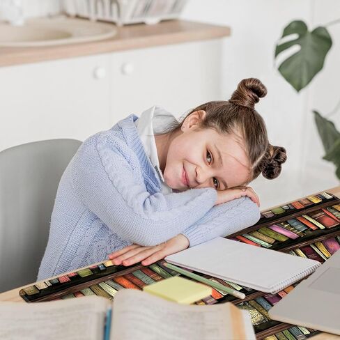 Heated Mouse Pad Hand Warmer, Warm Desk Pad Mousepad Desk Mat with 3 Levels Heating and Auto Shut Down 31.5 x 13 inch PU Leather Warmer Keyboard Mat for Gaming Laptop Office Home, Purple Flower in Kuwait