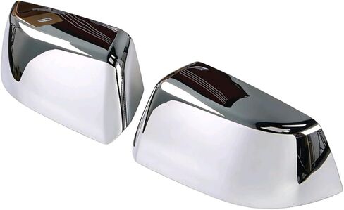 AUCERAMIC 2 PCS Chrome Top Half Mirror Cover Cap Fit for Chevy 2015-2020 Suburban/Tahoe, 2015-2019 GMC Yukon/Yukon XL in Saudi Arabia