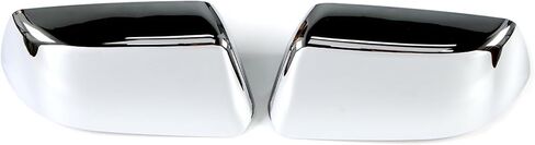 AUCERAMIC 2 PCS Chrome Top Half Mirror Cover Cap Fit for Chevy 2015-2020 Suburban/Tahoe, 2015-2019 GMC Yukon/Yukon XL in Saudi Arabia