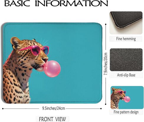 Cute Dachshund Weenie Dog Mouse Pad 7.9x7.9 Inch,Pink Bubble Gum Weiner Dog Mouse Pads for Wireless Mouse Computers Laptop Desk Accessories Office Supplies,Dachshund Weiner Gifts for Women in Saudi Arabia