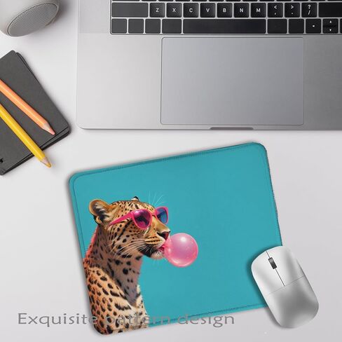 Cute Dachshund Weenie Dog Mouse Pad 7.9x7.9 Inch,Pink Bubble Gum Weiner Dog Mouse Pads for Wireless Mouse Computers Laptop Desk Accessories Office Supplies,Dachshund Weiner Gifts for Women in Saudi Arabia