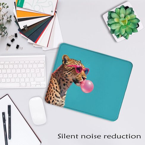 Cute Dachshund Weenie Dog Mouse Pad 7.9x7.9 Inch,Pink Bubble Gum Weiner Dog Mouse Pads for Wireless Mouse Computers Laptop Desk Accessories Office Supplies,Dachshund Weiner Gifts for Women in Saudi Arabia