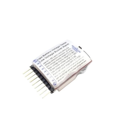 1-8S Lipo Li-ion Fe Battery Voltage 2IN1 Indicator Tester Low Voltage Buzzer Alarm for RC Car Boat LED 3.7-30V Dual Speaker in Saudi Arabia