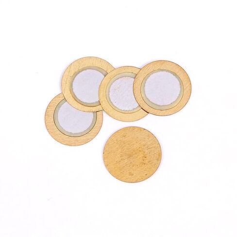 100 Pcs 20mm Thickness 0.33mm Copper Piezo Disc for Buzzer Pressure Sensor Speaker DIY Electronic in Saudi Arabia