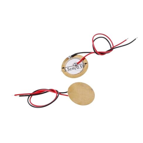 10 Pcs Piezoelectric Piezo Ceramic Wafer Plate Dia 15mm for Buzzer Loudspeaker in Saudi Arabia