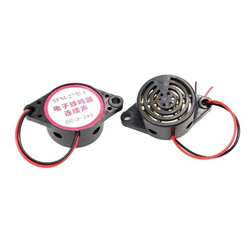 50 قطعة SFM-27 DC3-24V طنان نشط عالي ديسيبل مع خط 3015A إنذار صوت مستمر أسود in Saudi Arabia