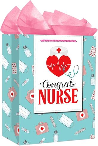 PETCEE Fathers Day Gift Bag - 11.5" Happy Father's Day Paper Gift Bag with Tissue Paper Fathers Day Gift Bag with Handle Medium Gift Bag for Dad Husband Grandpa in Kuwait