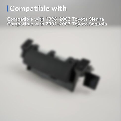 مجموعة مقبض الباب الخلفي 69090-08010 لسيارة Toyota Sienna 1998-2003، 2001-2007 Toyota Sequoia، مزلاج الباب الخلفي استبدال مقبض صندوق السيارة 79600، TO1820100 in Kuwait