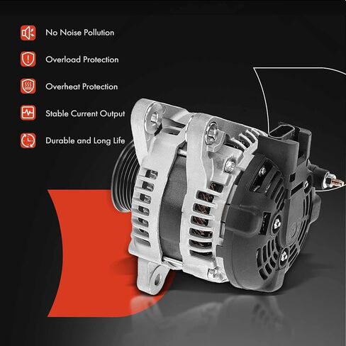A-Premium Alternator Compatible with Dodge Grand Caravan Chrysler Town & Country 2001-2007 Voyager 3.3L 3.8L, 12V 160A Clockwise 6-Groove Pulley, Replace# LRA02543, 4210000021, 4210000022 in Saudi Arabia