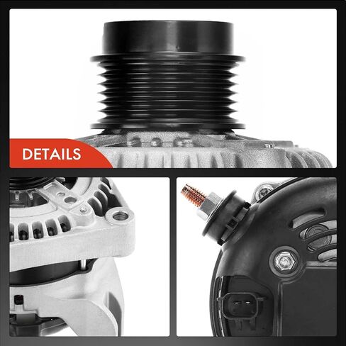 A-Premium Alternator Compatible with Dodge Grand Caravan Chrysler Town & Country 2001-2007 Voyager 3.3L 3.8L, 12V 160A Clockwise 6-Groove Pulley, Replace# LRA02543, 4210000021, 4210000022 in Saudi Arabia