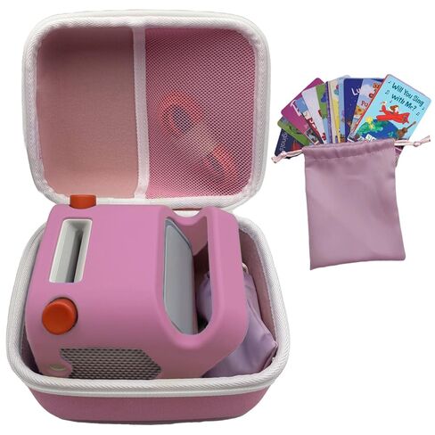 Travel Case for Yoto Player (3rd Generation), Hard Carrying with Pouch Hold up to 20 Cards, Sky and Orange (Case Only) in Saudi Arabia
