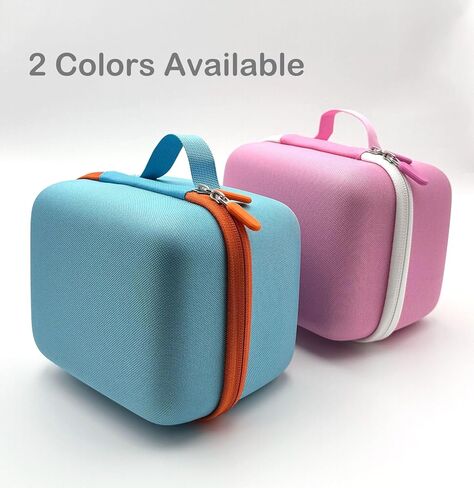 Travel Case for Yoto Player (3rd Generation), Hard Carrying with Pouch Hold up to 20 Cards, Sky and Orange (Case Only) in Saudi Arabia