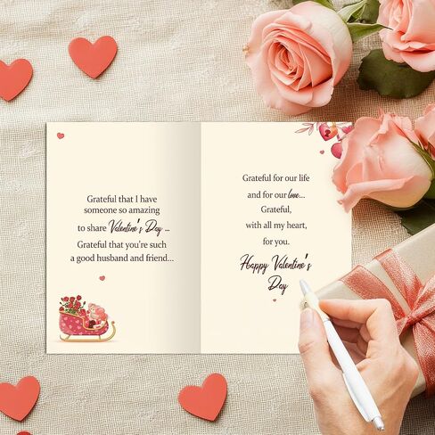 Valentines Card for Husband, Valentine's Day Gifts from Wife, Romantic Valentine's Day Card for Him Men in Saudi Arabia